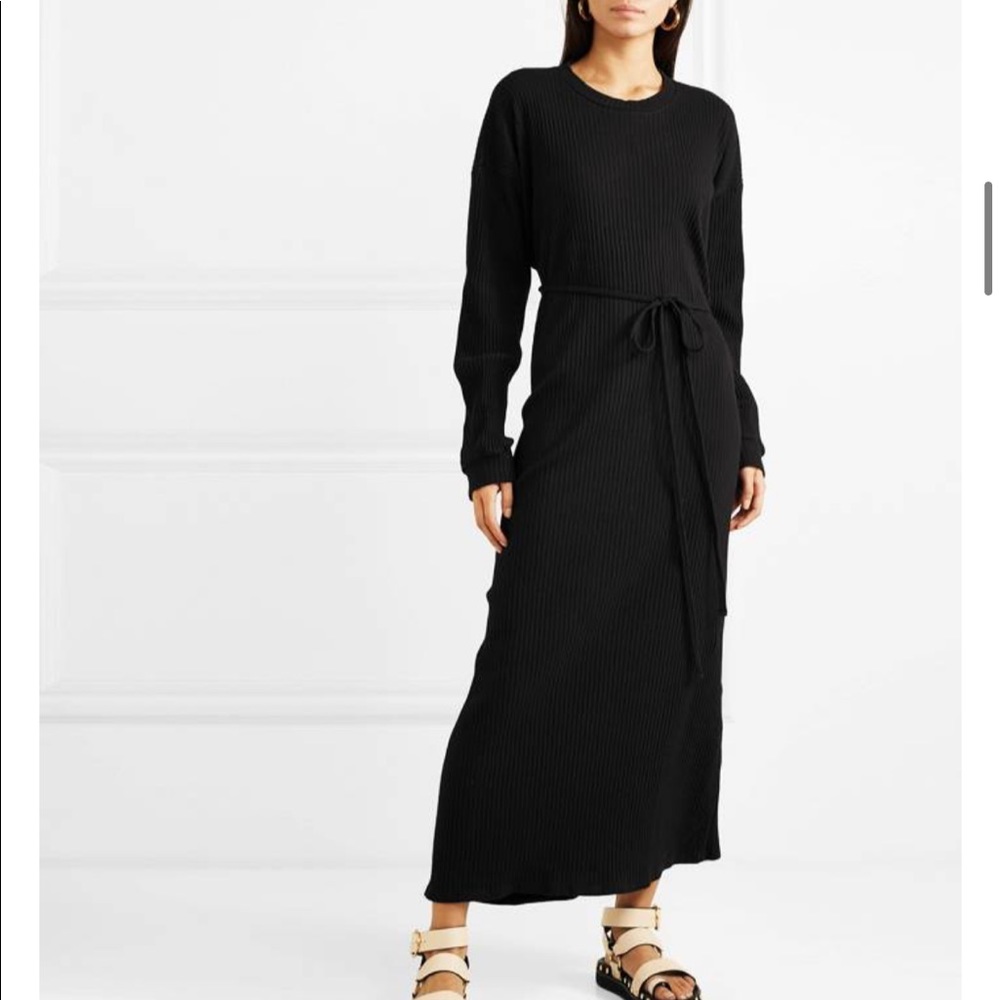 Baserange Shaw dress. Organic ribbed dress S